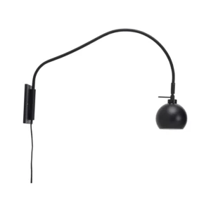 SLUG MATT BLACK WALL LAMP