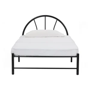 ADRIAN SINGLE BED WITH 1900MM SIDE RAIL BLACK