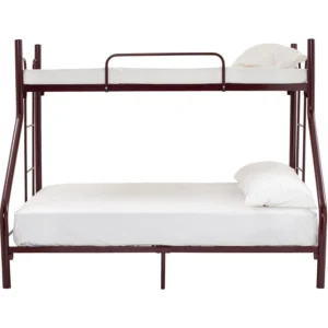 MATTEO BUNK BED WITH 1900MM SIDE RAIL MAROON