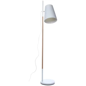 TOUCAN OAK AND WHITE COLOUR FLOOR LAMP (CCC)