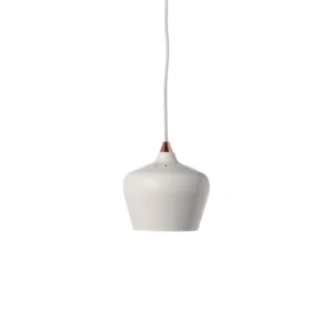 DIA160 LARK PENDANT LAMP IN MATT WHITE COLOUR WITH COPPER TOP (CE)