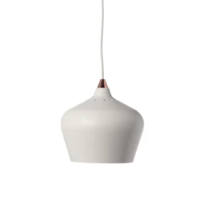 DIA250 LARK PENDANT LAMP IN MATT WHITE COLOUR WITH COPPER TOP (CE)