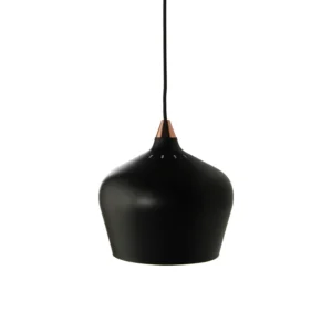 DIA250 LARK PENDANT LAMP IN MATT BLACK COLOUR WITH COPPER TOP (CE)
