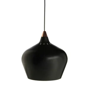 DIA320 LARK PENDANT LAMP IN MATT BLACK COLOUR WITH COPPER TOP (CE)