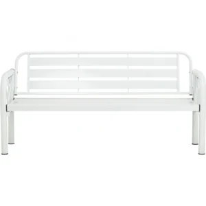 HAMIDA 3 SEATER BENCH WHITE