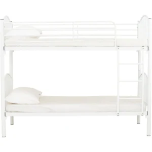 DAKER DOUBLE DECKER WITH 1900MM SIDE RAIL WHITE BEIGE