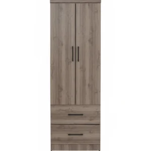 DUBLIN 2 DOOR WARDROBE DARK OAK