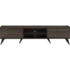 MAXTON 1.8M TV CABINET BLACK/COCOA