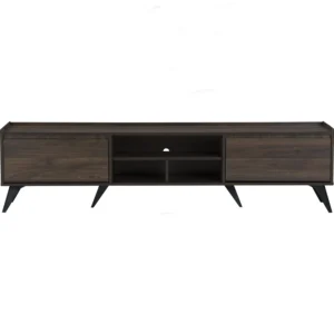 MAXTON 1.8M TV CABINET BLACK/COCOA