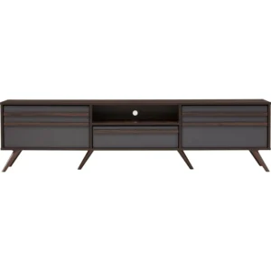 BLACKBURN 1.8M TV CABINET COLUMBIA/DARK GREY