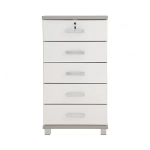 NAOMI 5 DRAWER DRESSER WHITE