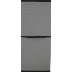 OPTIMUS LARGE WARDROBE GREY/BLACK