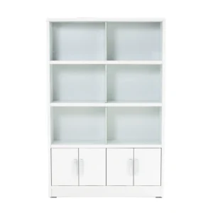 HAVIR FILE CABINET WITH GLASS DOOR WHITE