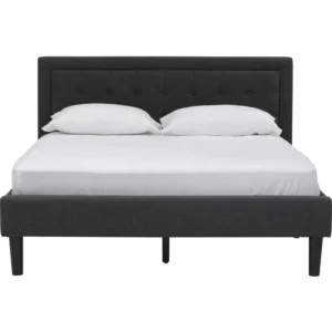 HAYDEN QUEEN BED WITH 1900MM SIDE RAIL BLACK/6516