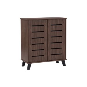 IRAN 2 DOOR SHOE CABINET NATURAL WALNUT