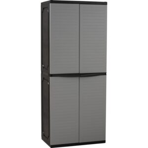 OPTIMUS LARGE STORAGE CABINET GREY/BLACK
