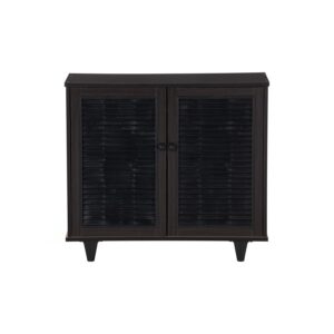 ALMO 2 DOOR SHOE CABINET LIGHT CAPPUCCINO