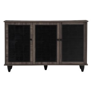 ALMO 3 DOOR SHOE CABINET FLETON OAK