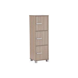 NAOMI 3 DOOR STORAGE BOX WITH LOCK EBONNESE