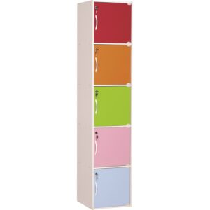 CODEY 5 DOOR STORAGE BOX WITH LOCK