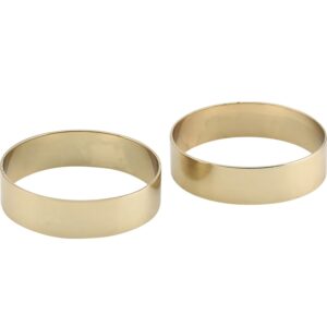 SET OF 2 NAPKIN RINGS IN BRASS COLOUR (#)