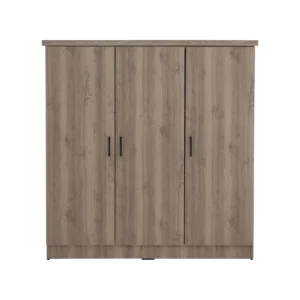 DUBLIN 3 DOOR LOW WARDROBE DARK OAK