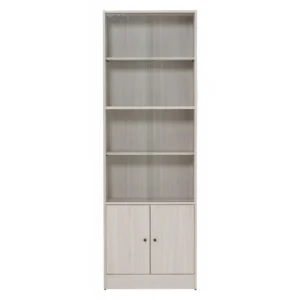 ECO FILE CABINET WITH GLASS LIGHT OAK