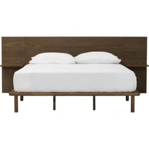 PLATO QUEEN BED WITH 1900MM BED PANEL WITH SIDE TABLE 109
